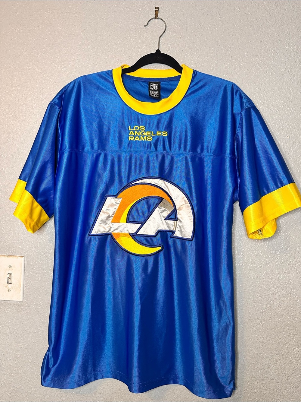 NFL Los Angeles Rams Blue and Yellow Jersey